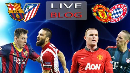 LIVE BLOG Liga Campionilor. Două remize în două meciuri spectaculoase. Barcelona - Atletico 1-1. Manchester United - Bayern 1-1