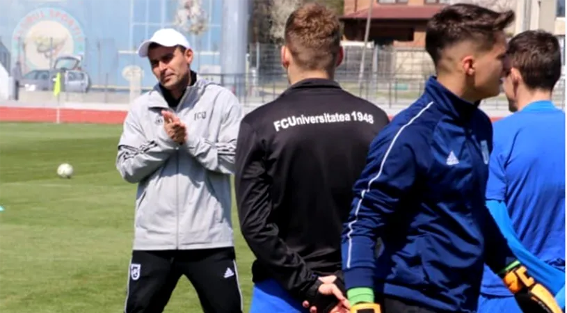 ”FC U” Craiova, fără Eugen Trică pe bancă, speră să obțină cu ASU Poli prima victorie pe noul ”Ion Oblemenco”: ”Echipa este într-o creștere evidentă.” Lotul pentru jocul cu timișorenii și situația portarului Robert Popa