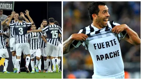 Juve - Lazio 4-1. Tevez a marcat din nou 