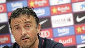 Luis Enrique: "Sunt foarte mândru de jucătorii mei"