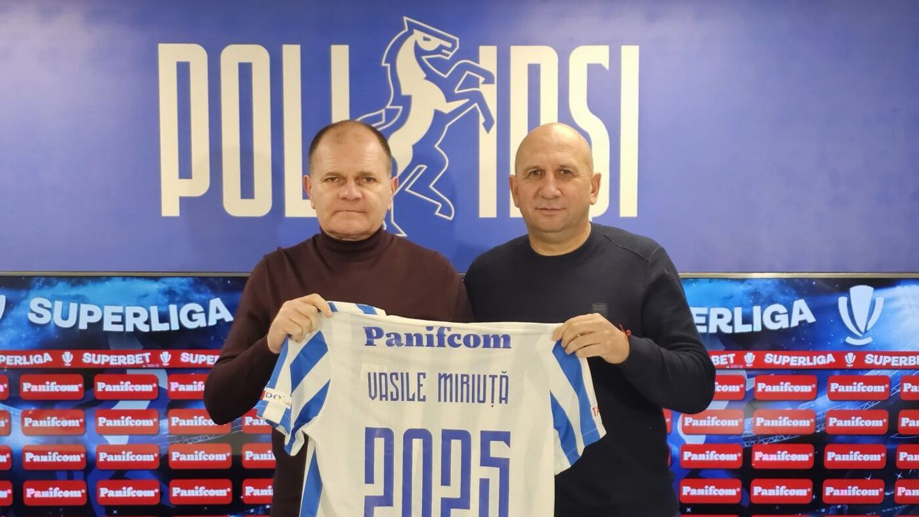 Vasile Miriuță, prezentat oficial la Poli Iași. „Cred că mai am multe de spus în fotbalul românesc!”. Anunțul făcut despre transferuri
