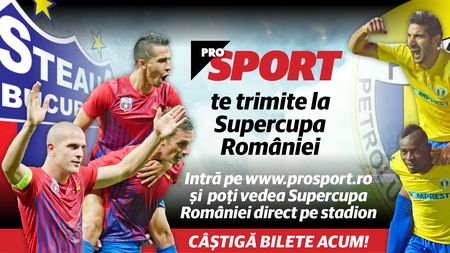 Concurs: ProSport te trimite la Supercupa Steaua - Petrolul! Aici sunt câștigătorii