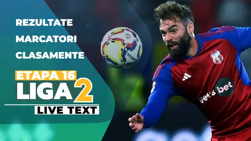 Liga 2, etapa 16 | Corvinul și Unirea Slobozia câștigă și urcă pe primele două locuri. Steaua a pierdut la scor la Reșița, Chindia a scos doar un punct pe teren propriu