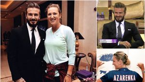 Vika Azarenka si fotbalul. După Ibrahimovic, a vrut să îl impresioneze pe Beckham: "Am încercat chiar și o mică jonglerie cu mingea de tenis sperând că o să remarce"