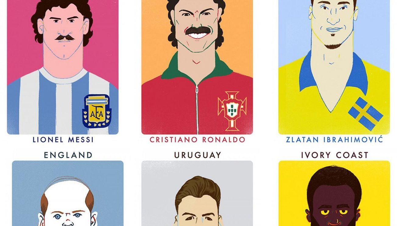 Experiment inedit. Cum ar fi arătat Messi, Ronaldo și Rooney dacă ar fi jucat în anii '70