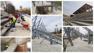 Încă o amânare la stadionul din Târgoviște! Șanse minuscule pentru Chindia să revină acasă în 2022. FOTO | Stadiul actual al lucrărilor, departe de așteptări