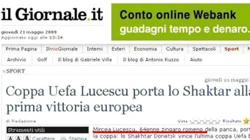 Italienii șochează!** „Țiganul român Mircea Lucescu a luat UEFA!”