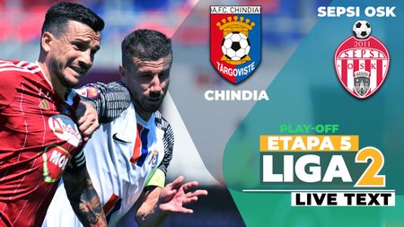 Sepsi OSK se impune la limită la Târgoviște și se apropie din nou de locul 1. Ajunge la 18 meciuri fără eșec, în timp ce Chindia pierde și al cincilea joc în play-off-ul Ligii 2