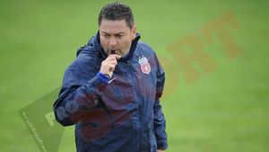 FOTO Stan a făcut antrenamentul fără piesa de bază din atac!** Cine a absentat și ce spun steliștii de jocul cu Vaslui