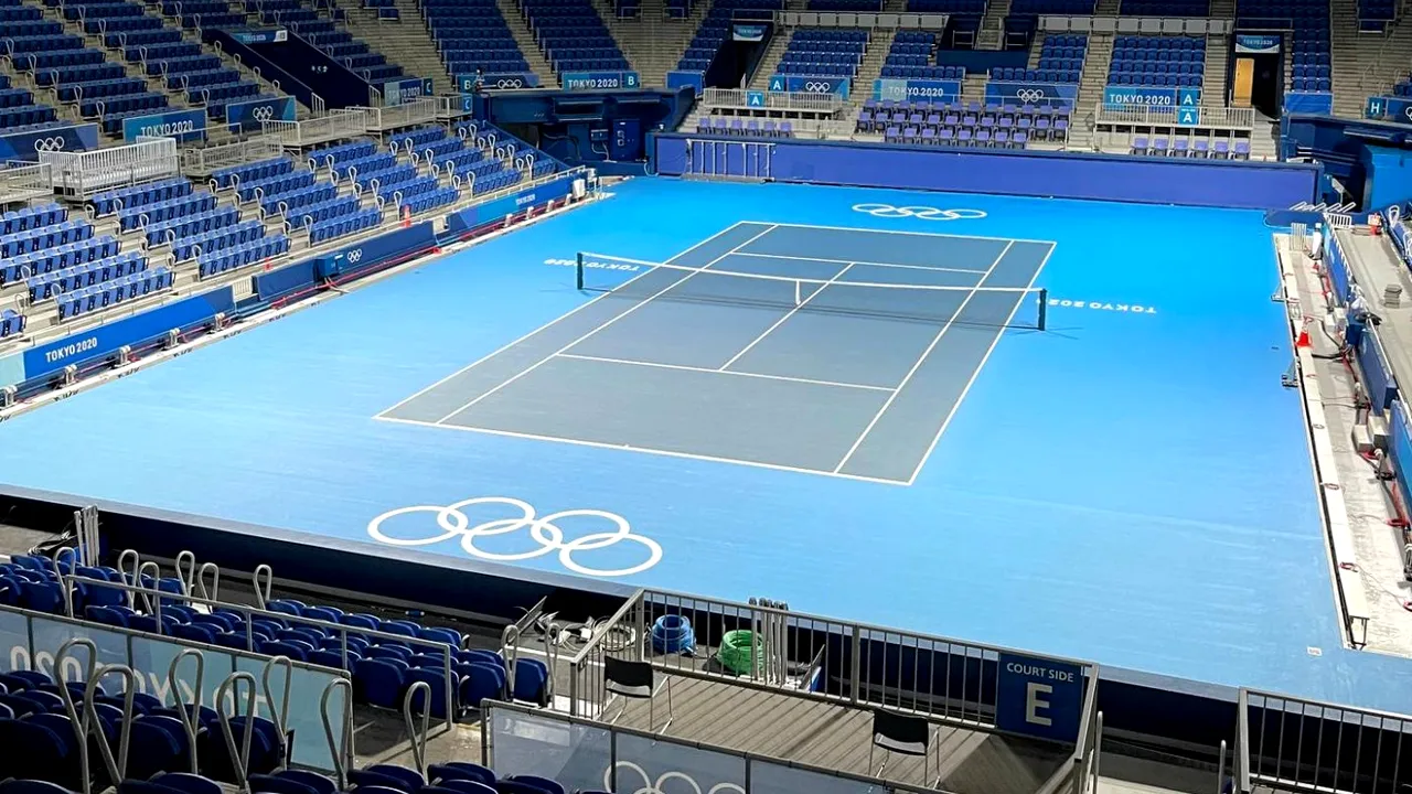 Imagini spectaculoase cu arena de tenis în care Mihaela Buzărnescu, Raluca Olaru și Monica Niculescu vor lupta pentru medalii la Jocurile Olimpice de la Tokyo | FOTO
