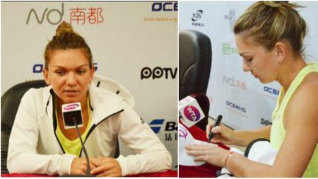 FOTO | Simona Halep a împărțit autografe și a dezvăluit motivul pentru care s-a înscris la Guangzhou: "Am mulți fani aici" 