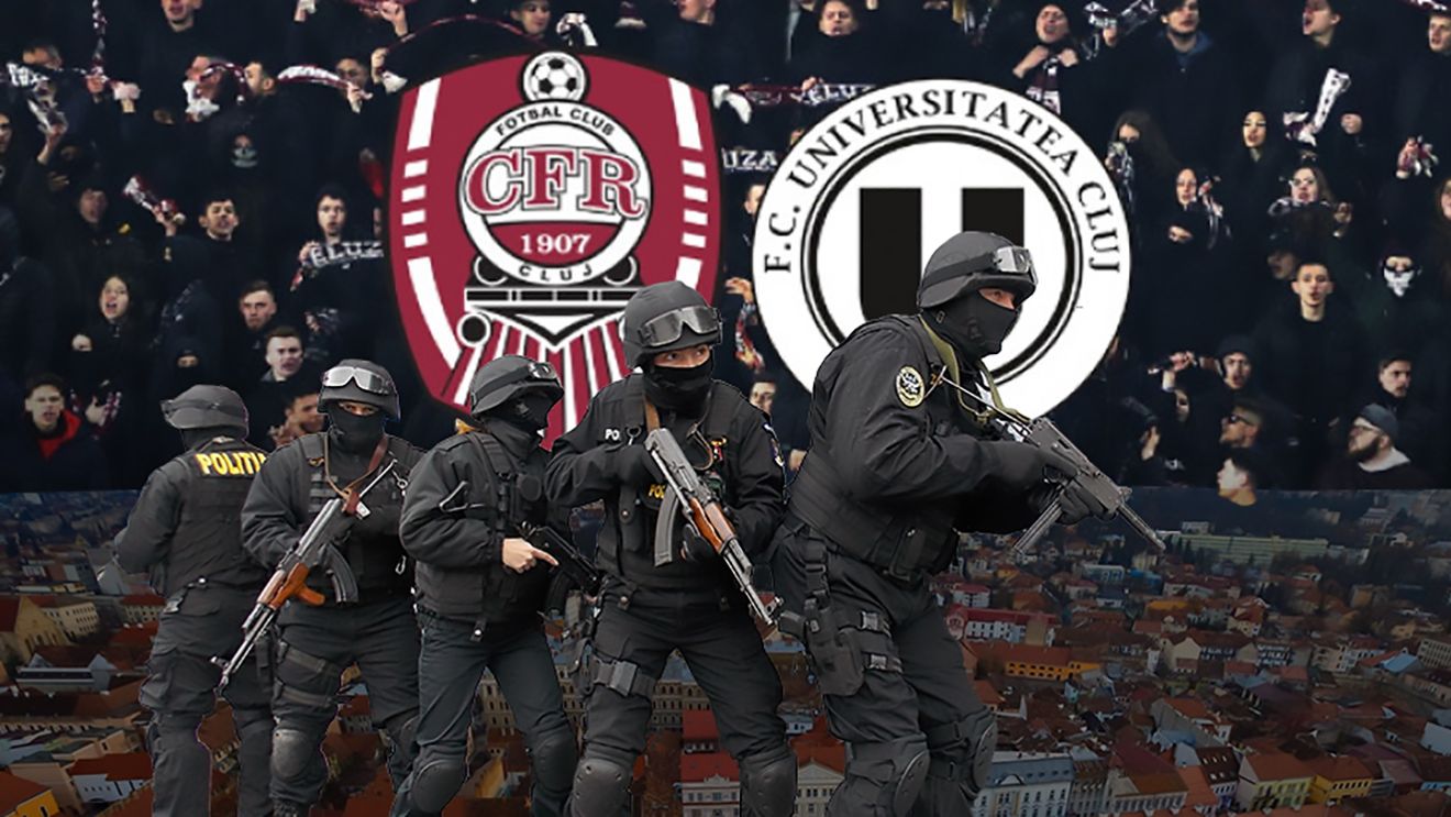 Alertă înaintea derby-ului CFR - U Cluj! Serviciul pentru Intervenții și Acțiuni Speciale a intervenit de urgență la stadion, după ce a fost descoperit un dispozitiv exploziv asemănător unei bombe. EXCLUSIV