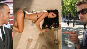 Imaginea zilei | Din boxa unui triplu campion mondial, în loja unui playboy al tenisului. Fosta "Pussycat Dolls", Nicole Scherzinger, a decis să nu se mai ascundă