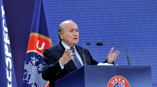 Blatter se teme** de mafia pariurilor: „Să se aplice principiul toleranței 0”