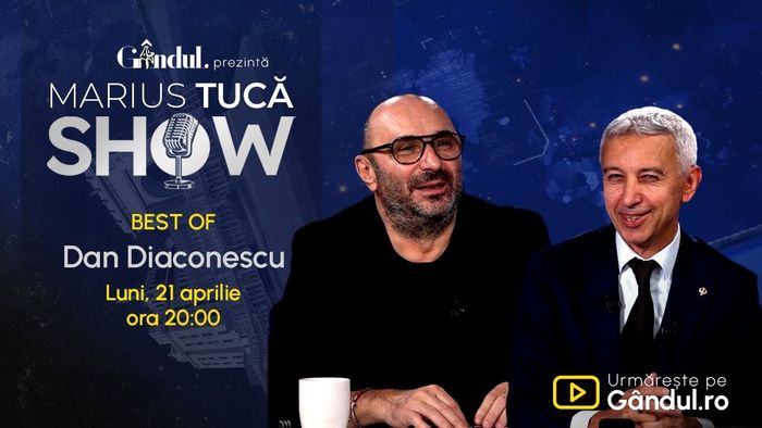 Gândul prezintă Best of Marius Tucă Show - luni, 21 aprilie, de la ora 20.00
