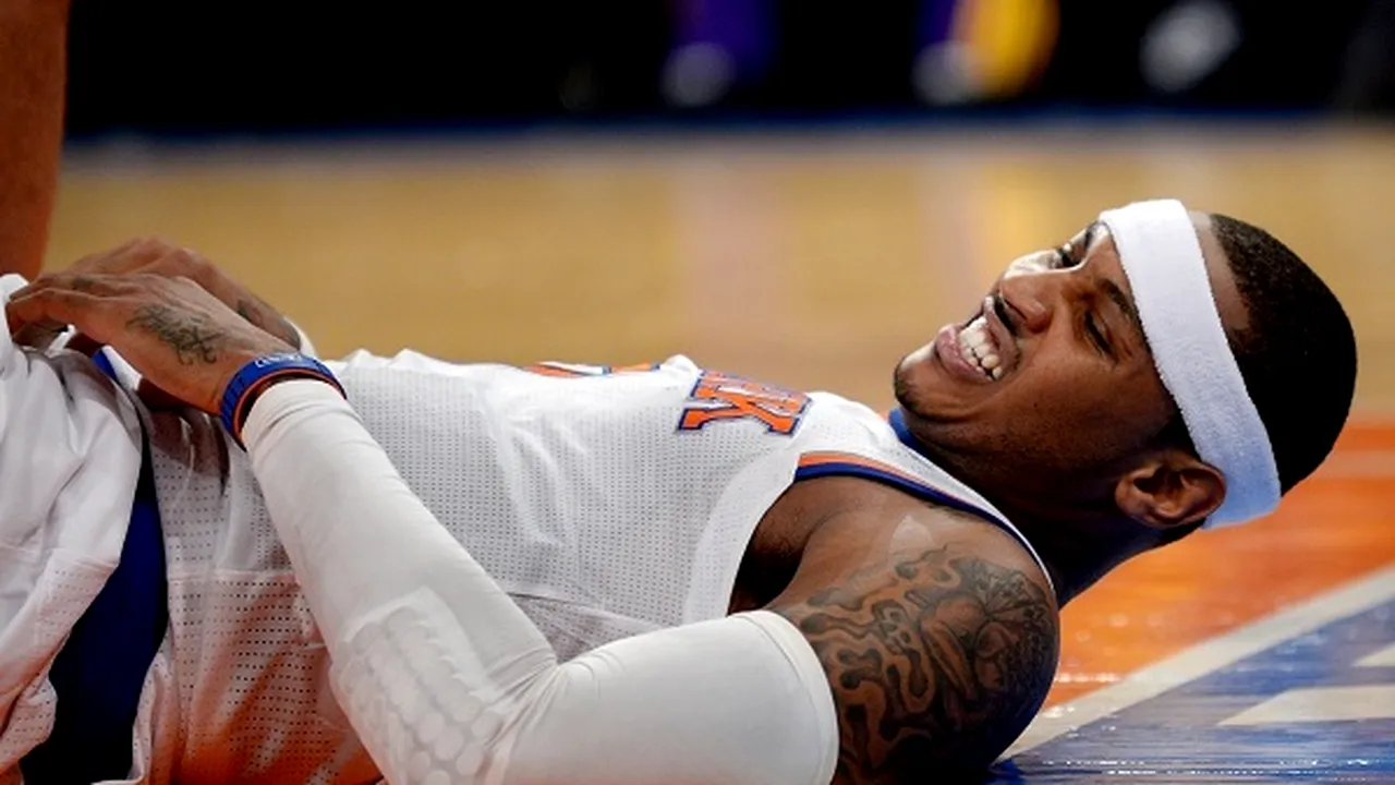 Prețul succesului:** NY Knicks a câștigat cu Lakers, dar vedeta Anthony s-a accidentat!