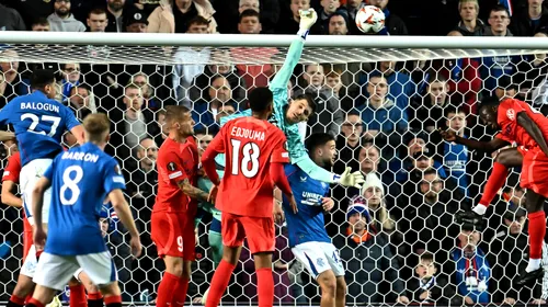 Glasgow Rangers – FCSB 4-0, în etapa a 3-a din UEFA Europa League. Înfrângere dură pentru campioana României