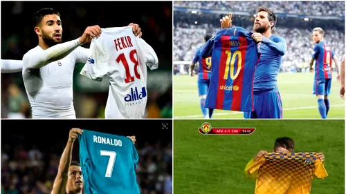 Un jucător din România a încercat să imite gestul făcut celebru de Messi și Ronaldo. FOTO | Ce a ieșit :)