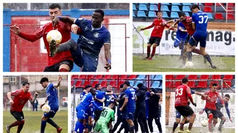 Puțin fotbal și mult chin pe un teren inundat! CSC Șelimbăr a condus, dar a pierd în penultimul minut în fața echipei fostului său antrenor Claudiu Niculescu