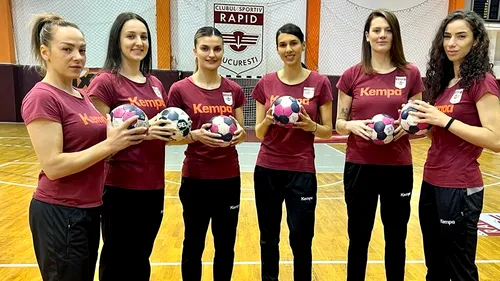 Șase dintr-o lovitură! Jucătoarele naționalei de handbal au semnat contracte cu liderul Rapid!