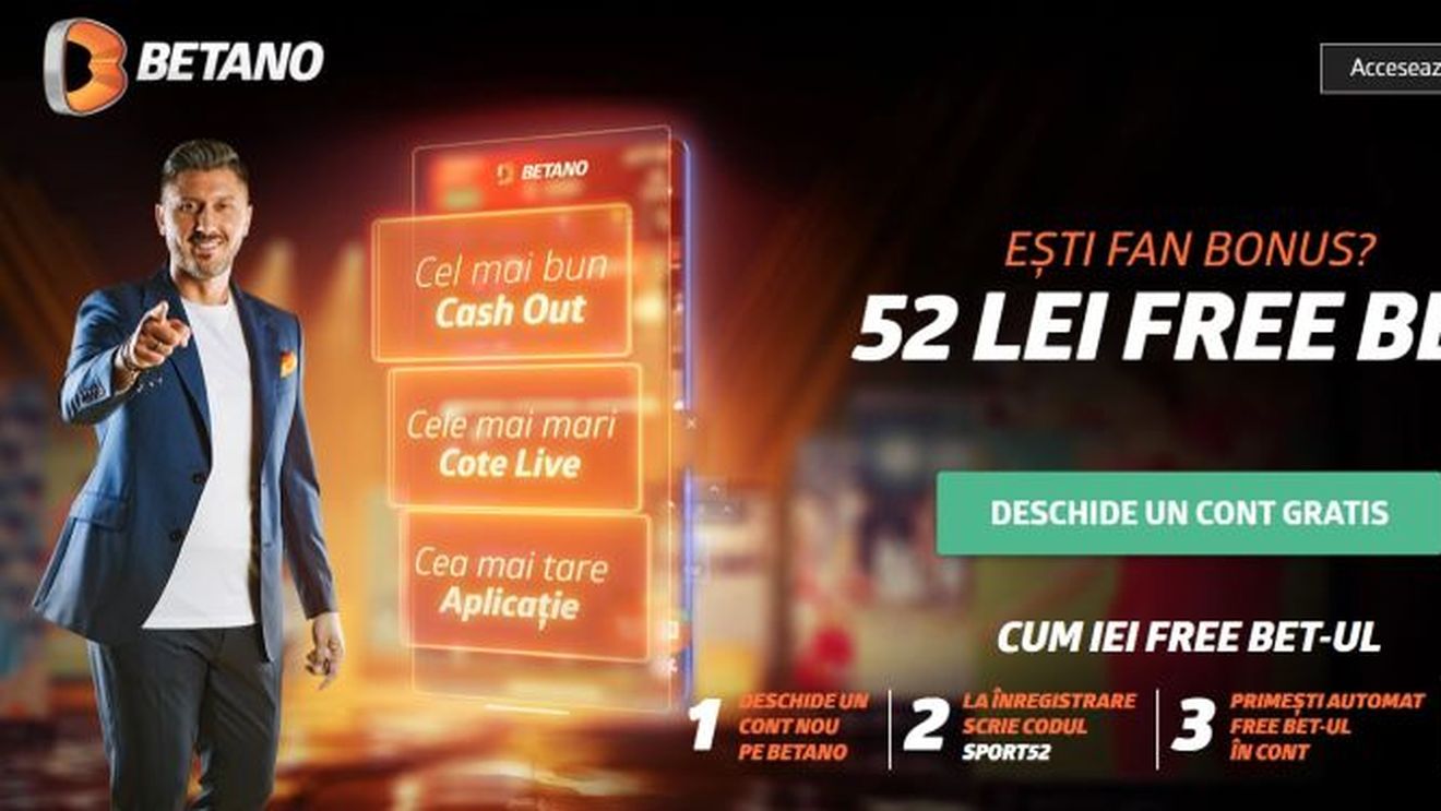 52RON fără depunere la Betano! Vezi cum îi poți încasa! (P)