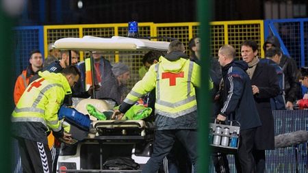 Meciul Muntenegru - Rusia, întrerupt definitiv în minutul 67 din cauza incidentelor de la Podgorica
