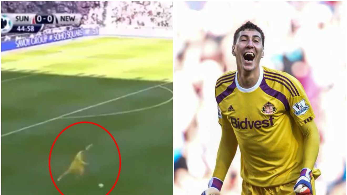 GENIAL! Pantilimon nu a avut ce să apere și a "ieșit" la atac. Sunderland, gol după o lovitură liberă bătută de Panti. Vezi faza
