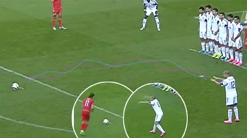 Fotbalul în Era VOODOO! VIDEO | Priviți cu atenție ce-i face Ben Haim lui Bale la o lovitură liberă! Cum a tras galezul după :)