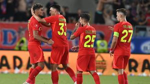 FCSB - Dinamo 2-1, în runda a doua din Superliga. Roș-albaștrii se impun în derby de România! Gafa lui Târnovanu a produs emoții pe final