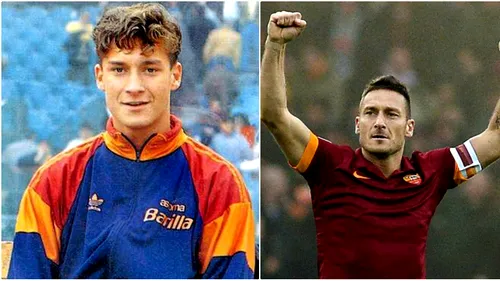 SPECIAL | Arrivederci, Francesco Totti! Mircea Lucescu, Hagi, Răducioiu și Sabău i-au fost adversari la debut. Neymar și Dybala nu erau născuți pe atunci. Istoria regelui din 