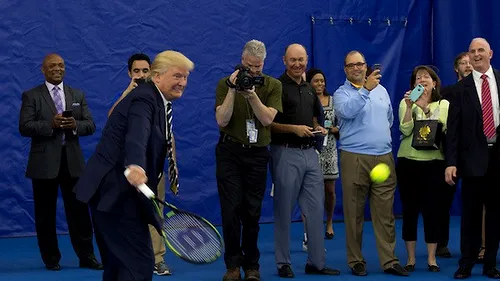 Donald Trump a învățat ceva de la Ilie Năstase VIDEO | Forehandul prin care președintele SUA a lăsat-o fără replică pe Serena Williams