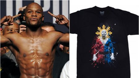 Aroganță marca Mayweather. Tricou "King of the Ring", cu un simbol al lui Pacquiao
