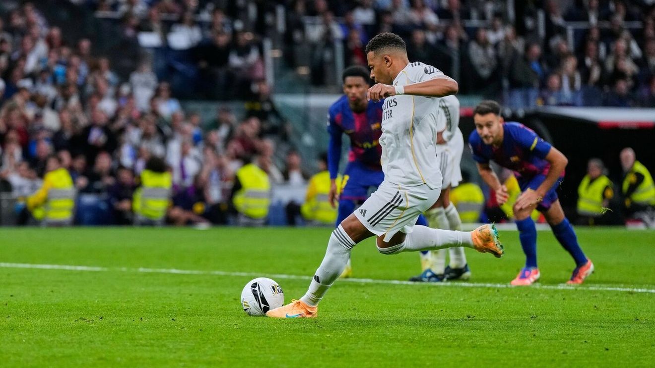 Mbappe a ratat un penalty în Real Madrid – FC Barcelona! Francezul, înger și demon pentru galactici