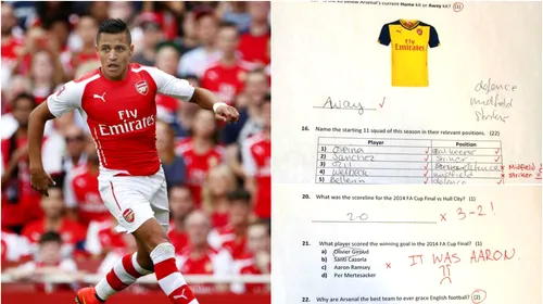 Test de fidelitate! :) „Explică de ce Alexis e mai bun decât Hazard!” Examenul pe care iubita unui fan Arsenal a trebuit să-l treacă pentru a-și păstra relația și ce notă a primit | FOTO