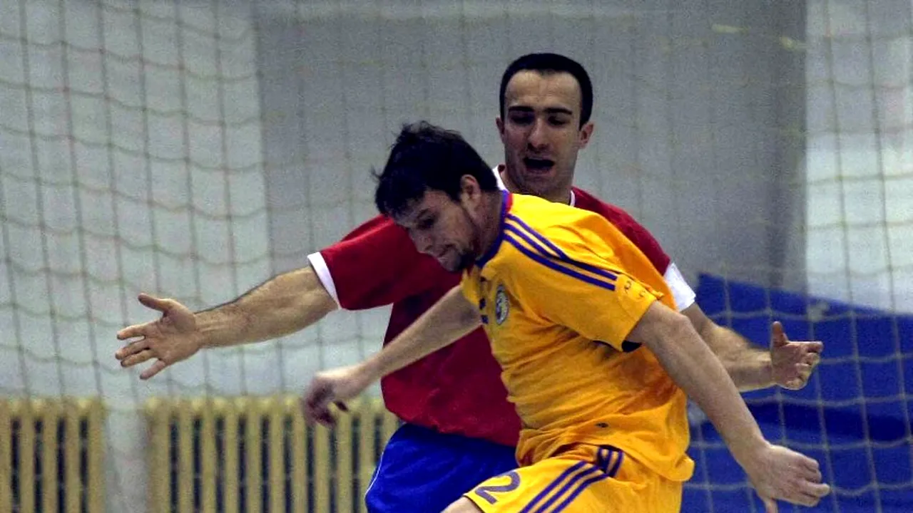 România, învinsă de două ori de Spania cu scorul de 7-1, la futsal