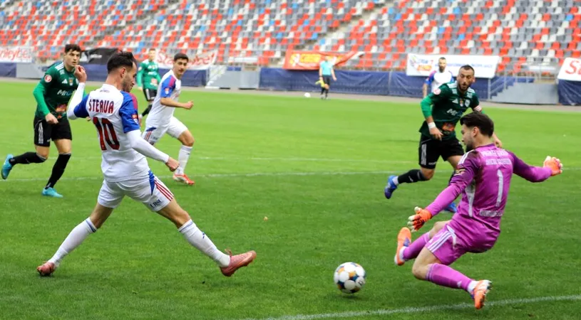 VIDEO | Amical spectaculos, cu șapte goluri, câștigat de Steaua contra Unirii Slobozia. Victoria, adusă după execuția senzațională a lui Robert Popescu