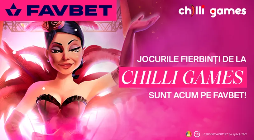 ADVERTORIAL | Cele mai noi titluri de la Chilli Games vin la FAVBET!