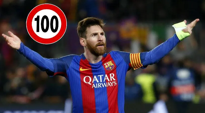 Centenar cu stil! VIDEO | Messi a înscris golul 100 în Europa, din lovitură liberă! Prima reușită a argentinianului a fost tot împotriva unei echipe din Grecia