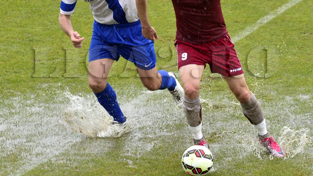 Cinci goluri și un joc alert pe un teren inundat de apă.** FC Voluntari, cu moralul ridicat înainte de startul play-off-ului