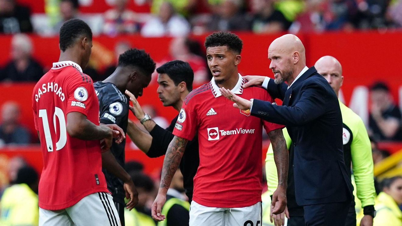 Scandal fără precedent între Jadon Sancho și Erik ten Hag! Fotbalistul, interzis în club: nu are voie să meargă nici să mănânce alături de ceilalți colegi