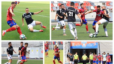 Steaua a defilat în amicalul cu CSM Jiul, penultimul înainte de startul noului sezon. Daniel Oprița a utilizat doar 13 jucători și speră să mai recupereze din accidentați