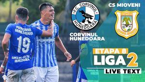 CS Mioveni bate Corvinul și le produce hunedorenilor primul eșec acasă în Liga 2. Argeșenii urcă pe loc calificabil în play-off