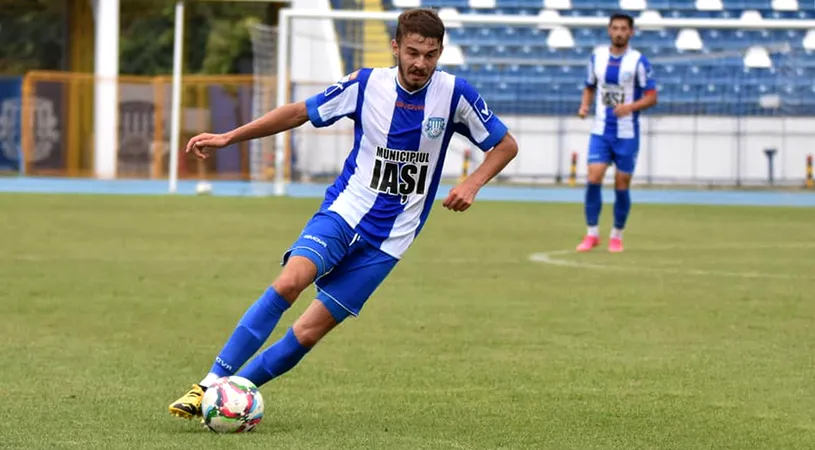 SPECIAL | Povestea incredibilă a lui Aftanache, unul dintre marcatorii Politehnicii Iași la Techirghiol. A început fotbalul la 15 ani, în Liga 5, în vară convinsese la Mediaș, dar a preferat clubul din Copou și la 19 ani a marcat primul său gol