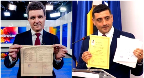 Ce note au luat la BAC George Simion și Nicușor Dan. Candidații la Președinția României și-au arătat diplomele fără rețineri