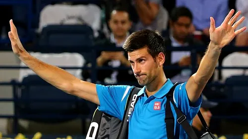 Sfârșit bizar de serie, la Dubai: după 17 finale jucate în 17 turnee, Novak Djokovic s-a retras la jumătatea „sfertului” cu Feliciano Lopez