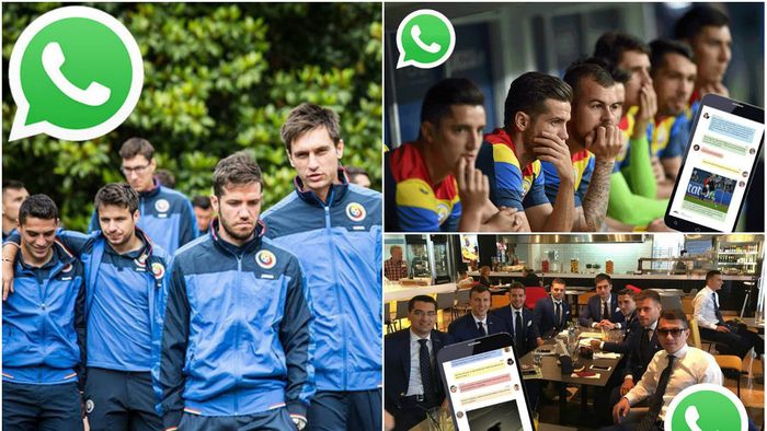 VIDEO | Dialogurile fictive de pe grupul de Whatsapp al tricolorilor i-au distrat până și pe jucătorii naționalei. Moți: "Au fost chiar bune, ne-au mai destins" 