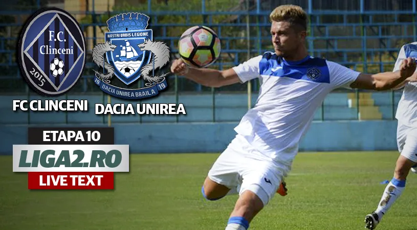 Academica - Dacia Unirea 3-1.** Brăila a fost făcută șah-mat la Clinceni și își continuă seria negativă