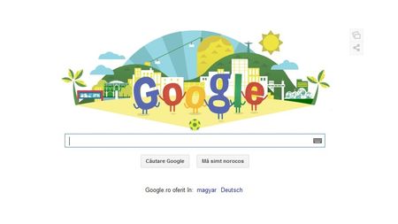 Campionatul Mondial de Fotbal 2014, celebrat astăzi de Google printr-un Doodle special