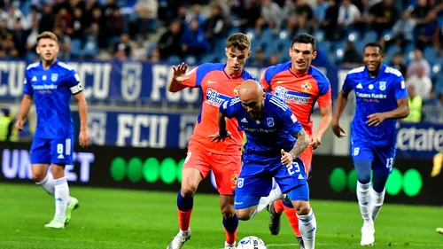 FCSB - FC U Craiova 2-2. Oltenii au dat, oltenii au luat! Trupa lui Gigi Becali, pas greșit în lupta pentru titlu! Meci tensionat pe „Arena Națională” | VIDEO