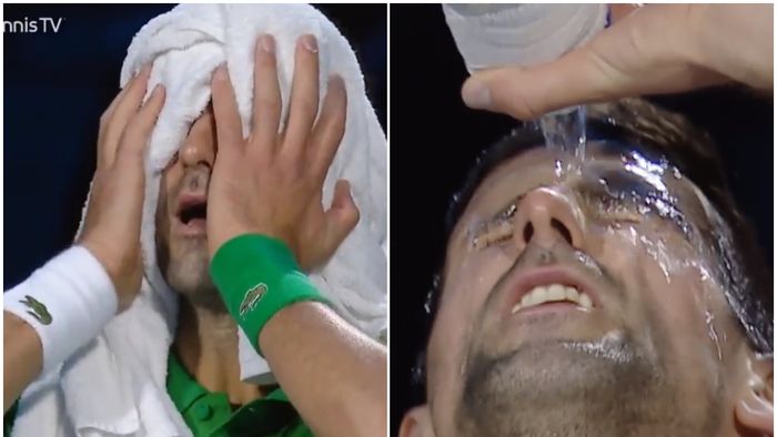 Momente de coșmar pentru Novak Djokovic la Turneul Campionilor! Sârbul a început să tremure pe teren, în timpul meciului cu Daniil Medvedev | FOTO & VIDEO